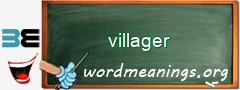 WordMeaning blackboard for villager